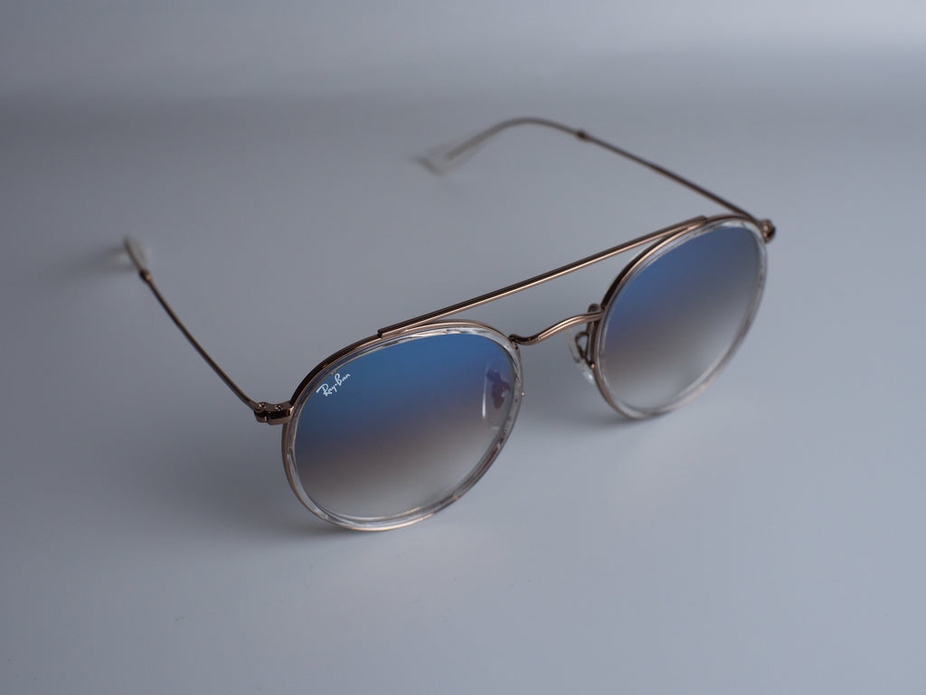 ROUND DOUBLE BRIDGE (LIGHT BLUE GRADIENT)