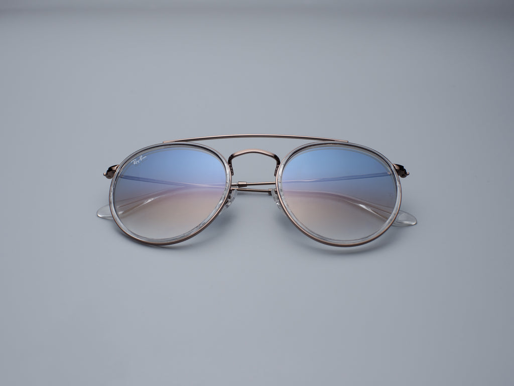 ROUND DOUBLE BRIDGE (LIGHT BLUE GRADIENT)