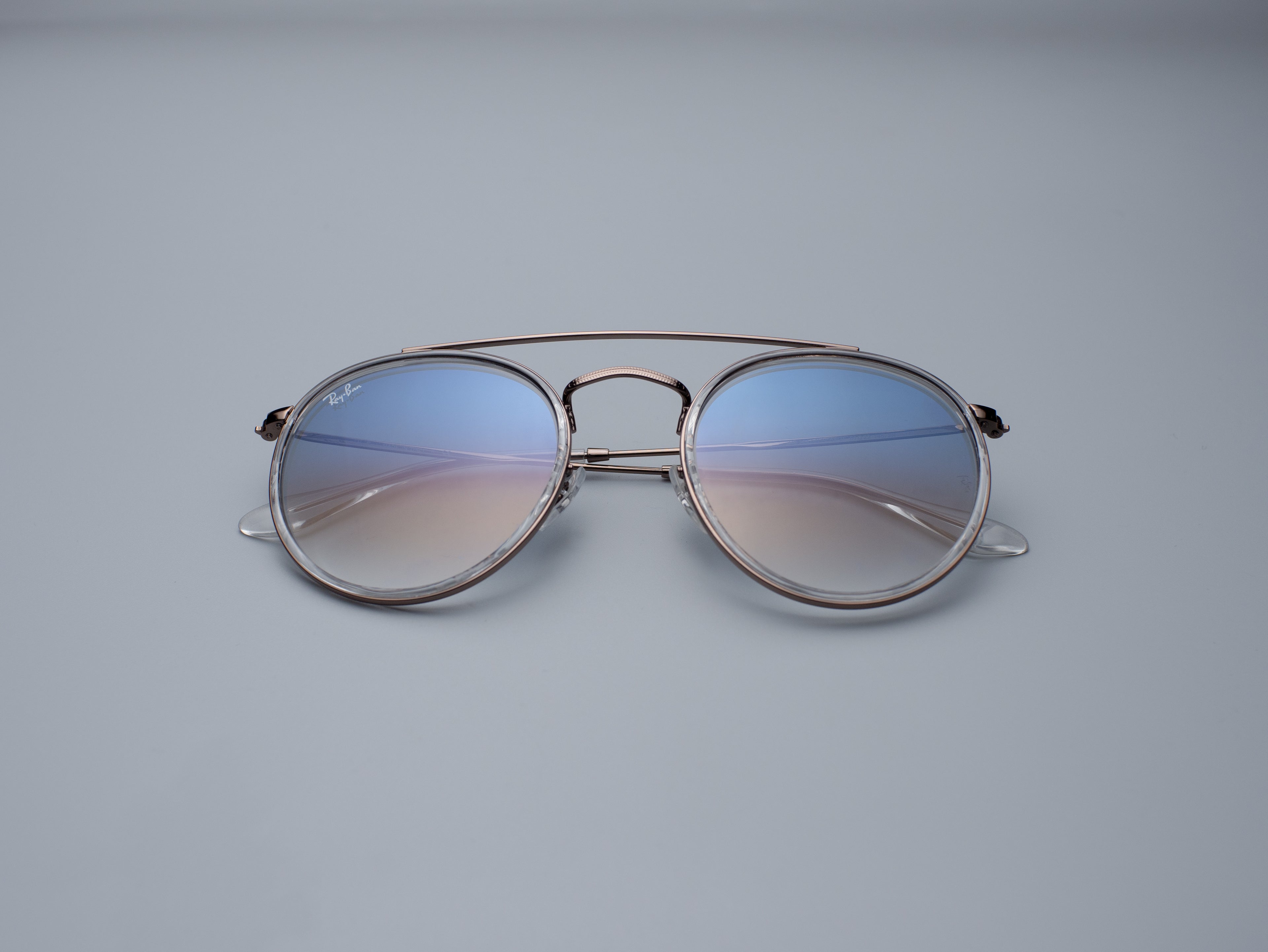 ROUND DOUBLE BRIDGE (LIGHT BLUE GRADIENT)